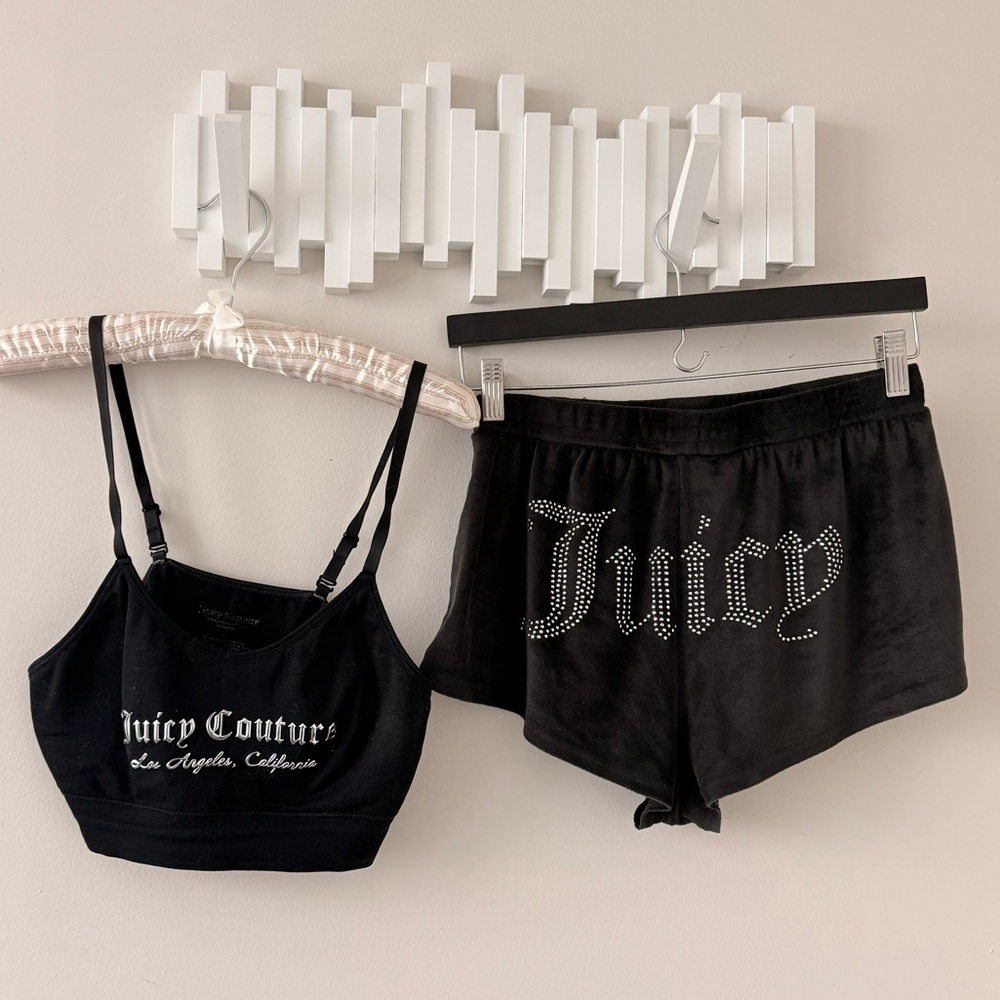 Juicy Couture Black Pajama Set